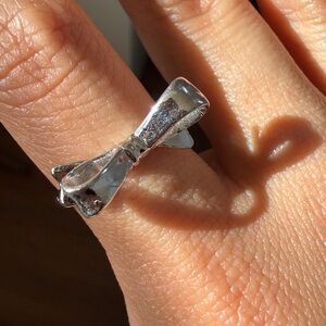 Kate Spade silver bow ring